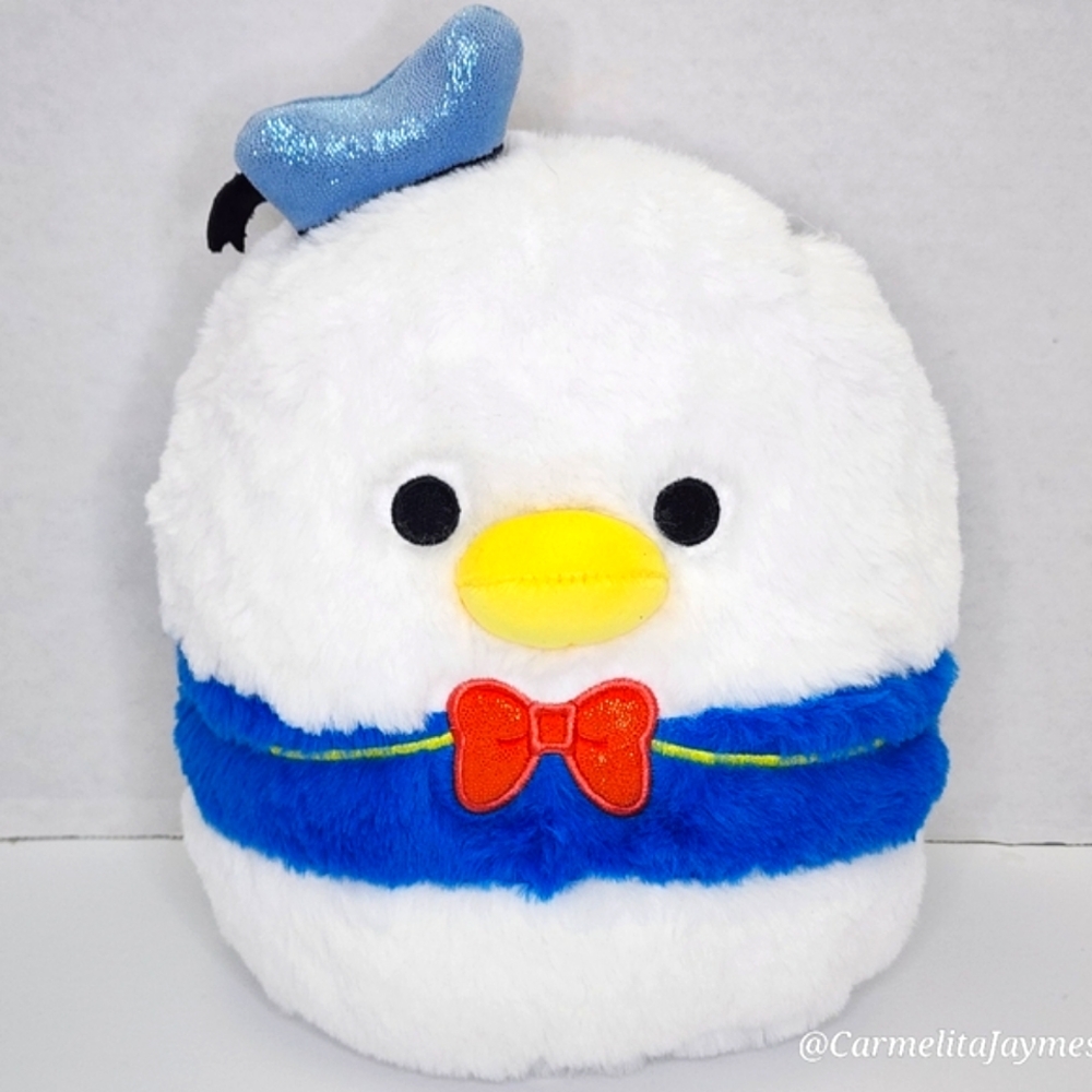DONALD DUCK 🦆HTF 8" Furry Disney's Donald Duck 90 FuzzAMallow Squishmallow NWT